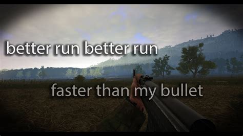 run faster than my bullet  You better run, better run, outrun my gun